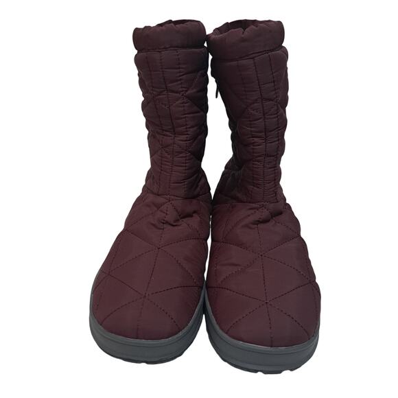Bogs Rebound Womens Snowday Mid Snow Fleece Lining Waterproof Boots S 8 Burgundy - Picture 13 of 16
